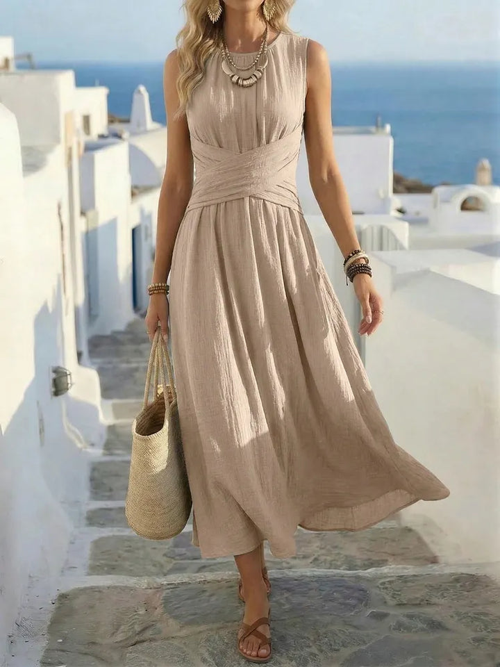 Sage | Abito Boho A-Line Senza Maniche