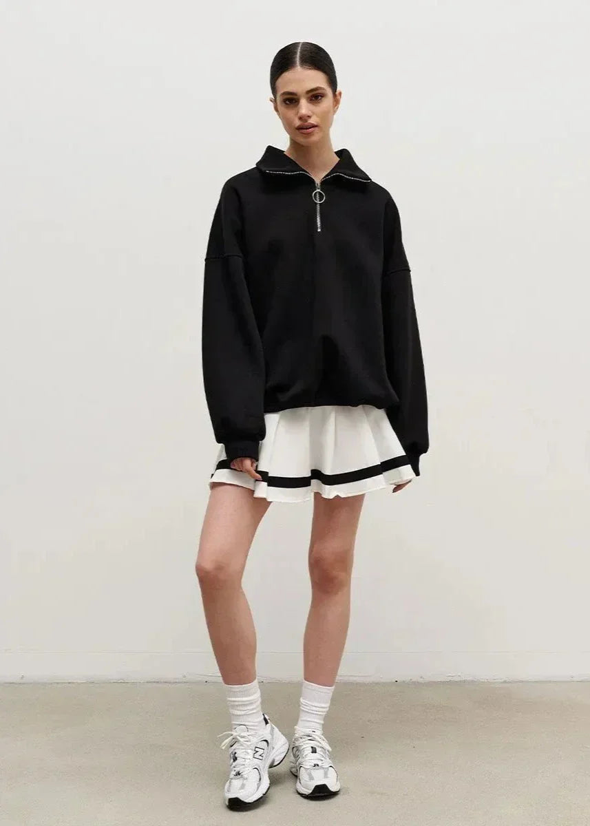 Rhea | Maglione Relaxed Half-Zip