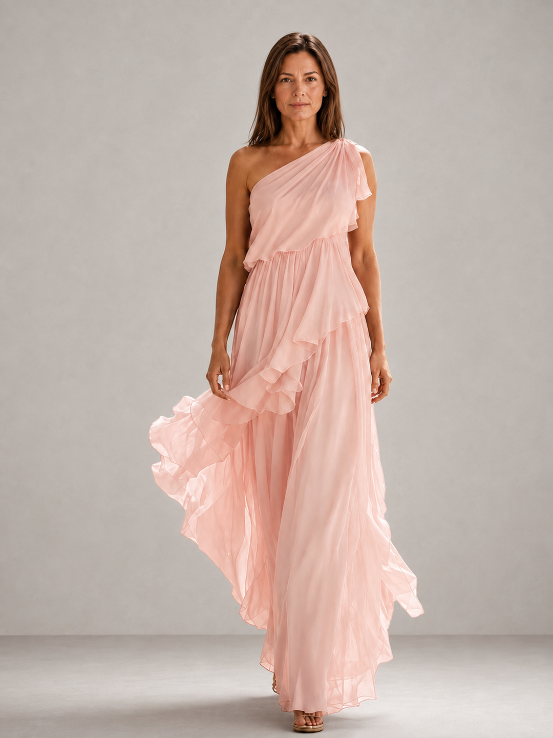 Scarlett | Maxi con Spallina Unica e Volant