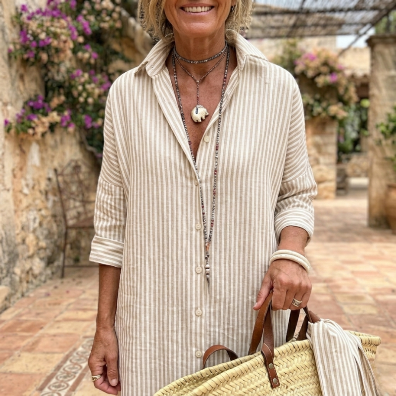 Willow | Elegante Abito Estivo a Righe