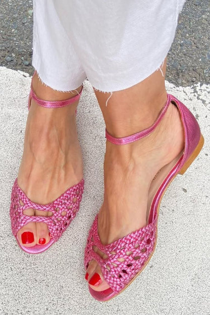 Isadora™ | Sandali Intrecciati Dorati