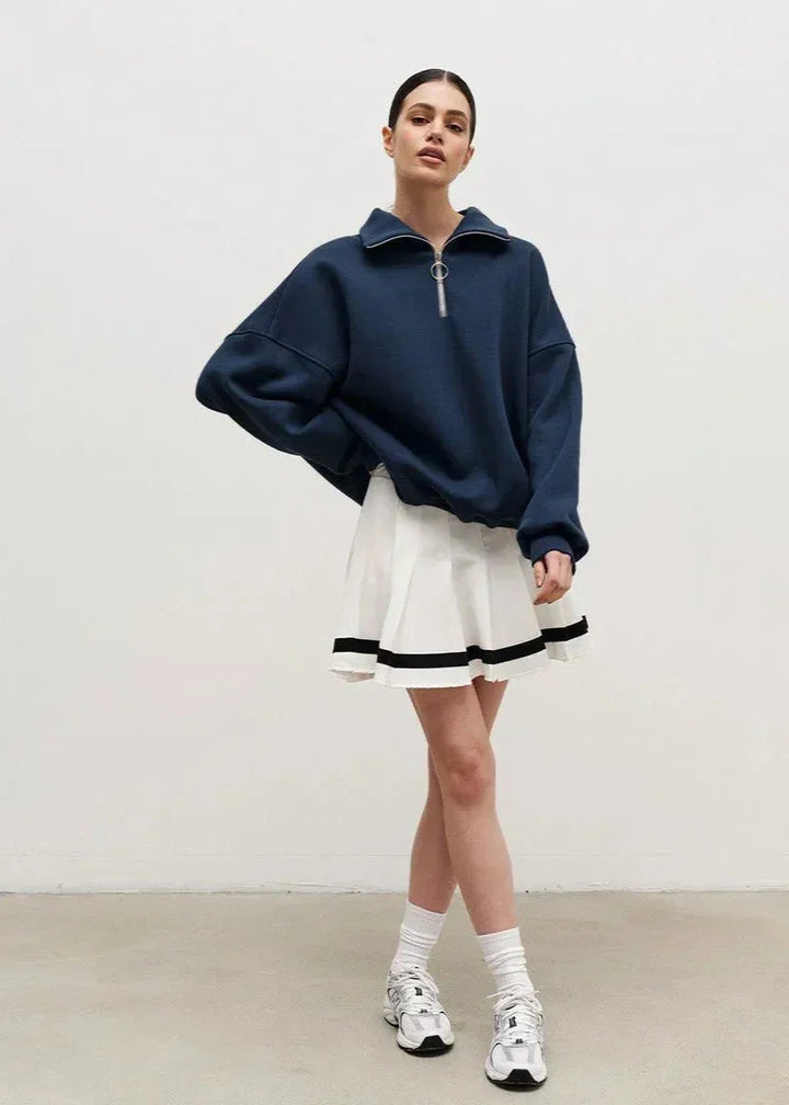 Rhea | Maglione Relaxed Half-Zip