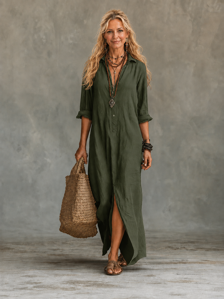 Vivienne | Abito Maxi Button-Down per Donne