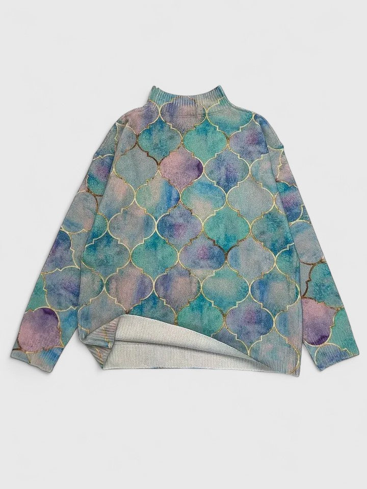 Evelyn | Elegante Maglione Collo Alto