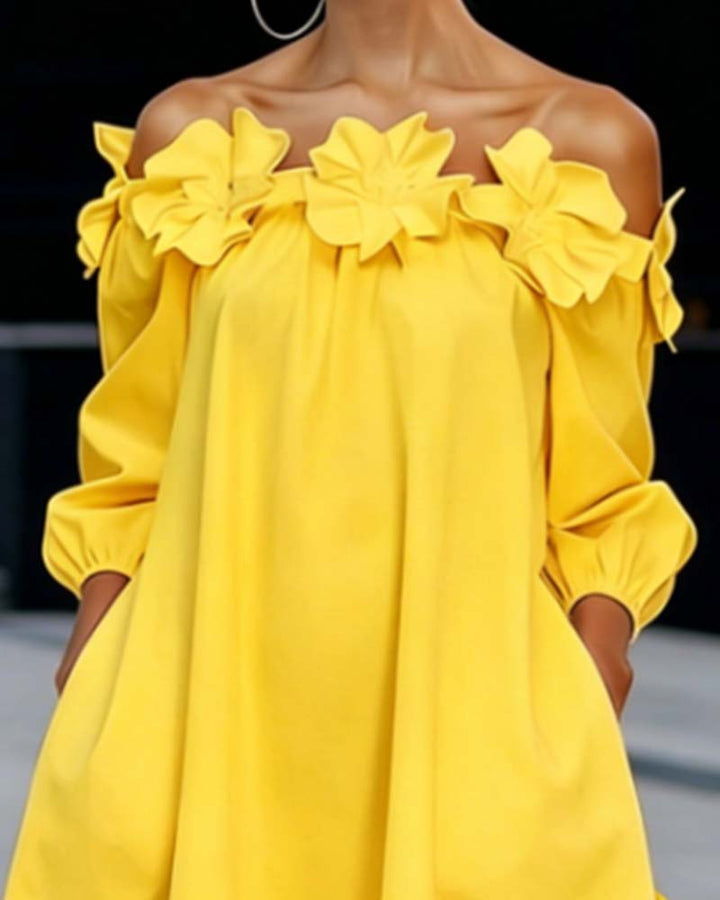 ROWENA | ABITO A-LINE CON SPALLE SCOPERTE