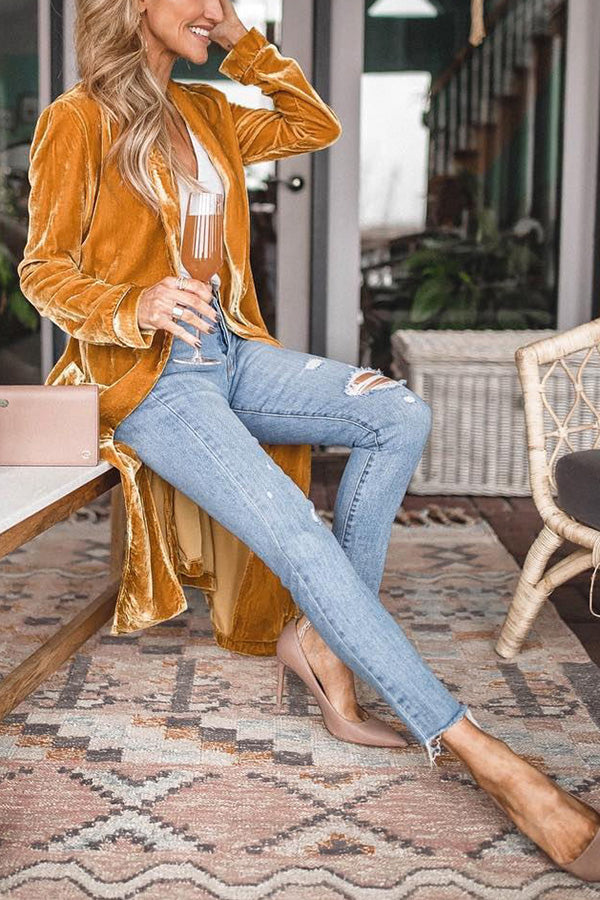 Cappotto Kimono in Velluto