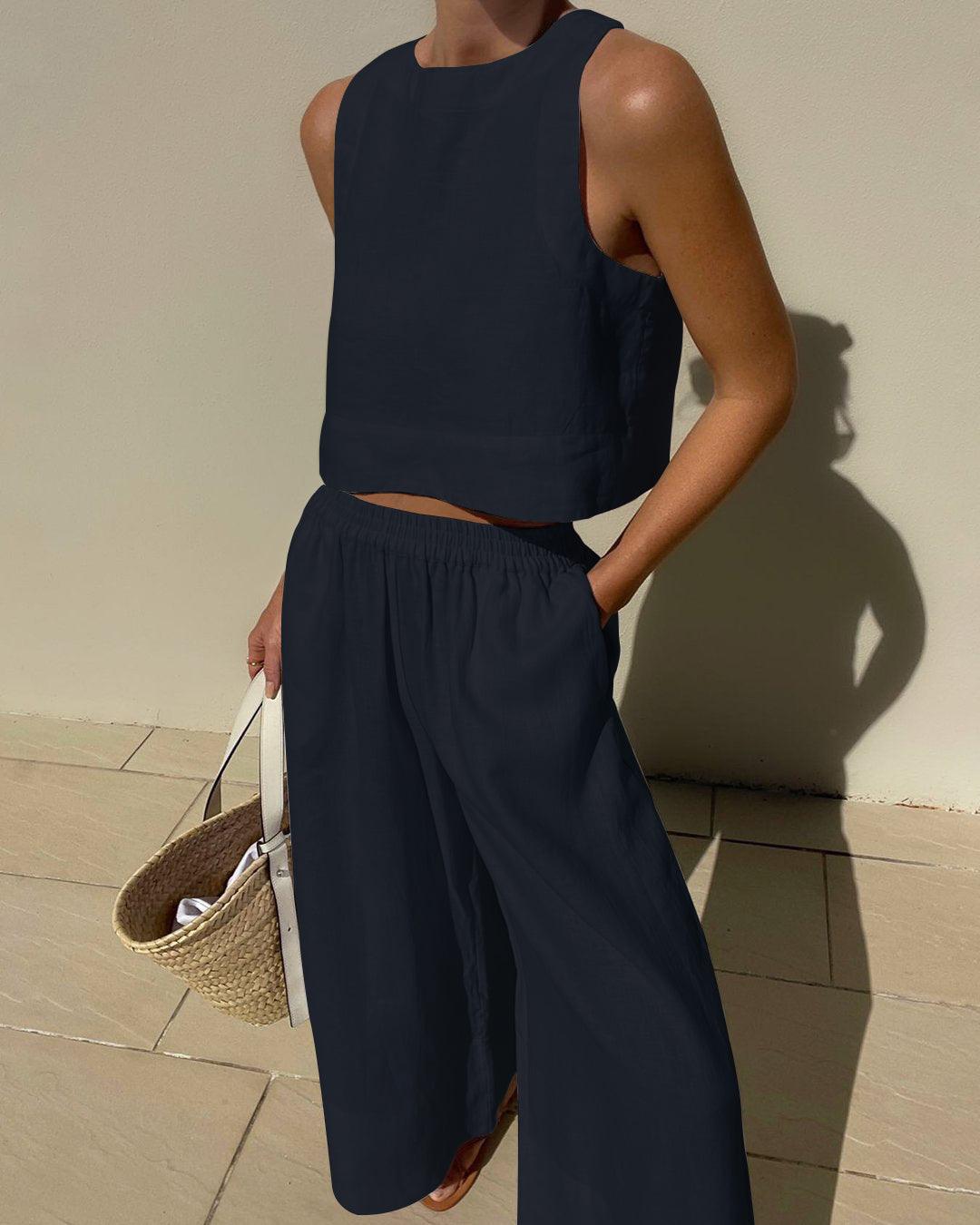 Set Chic Senza Maniche 2 Pezzi