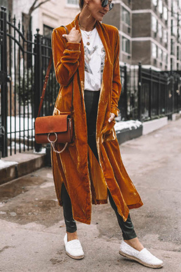 Cappotto Kimono in Velluto