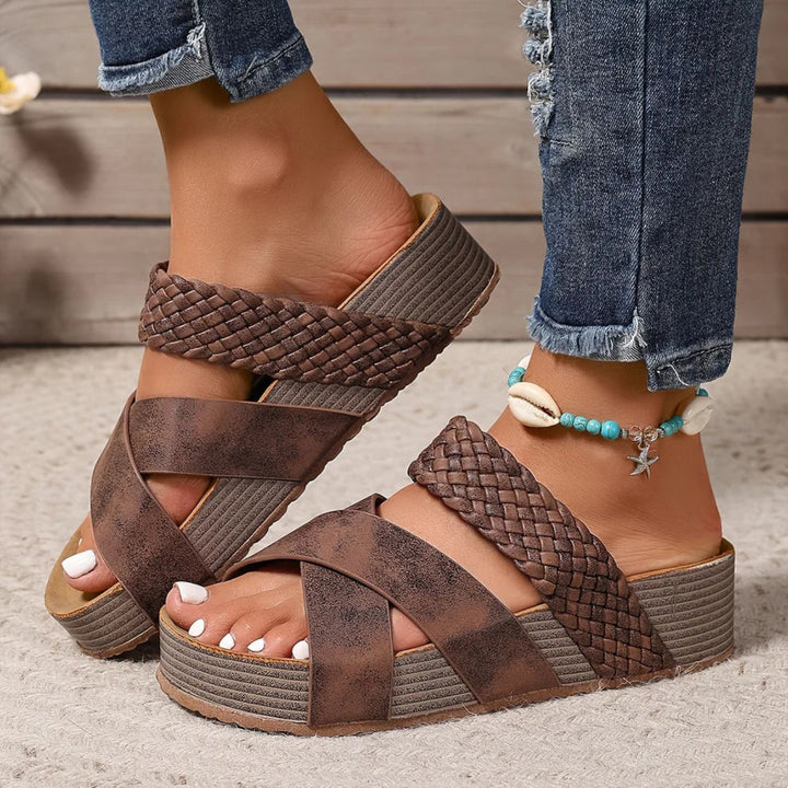 Abigail™ – Sandali Ortopedici con Cinturino in Pelle