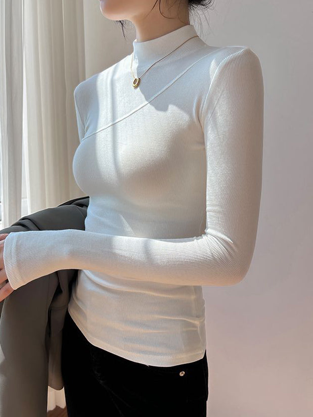 Vivienne | Top Sottile con Collo Alto