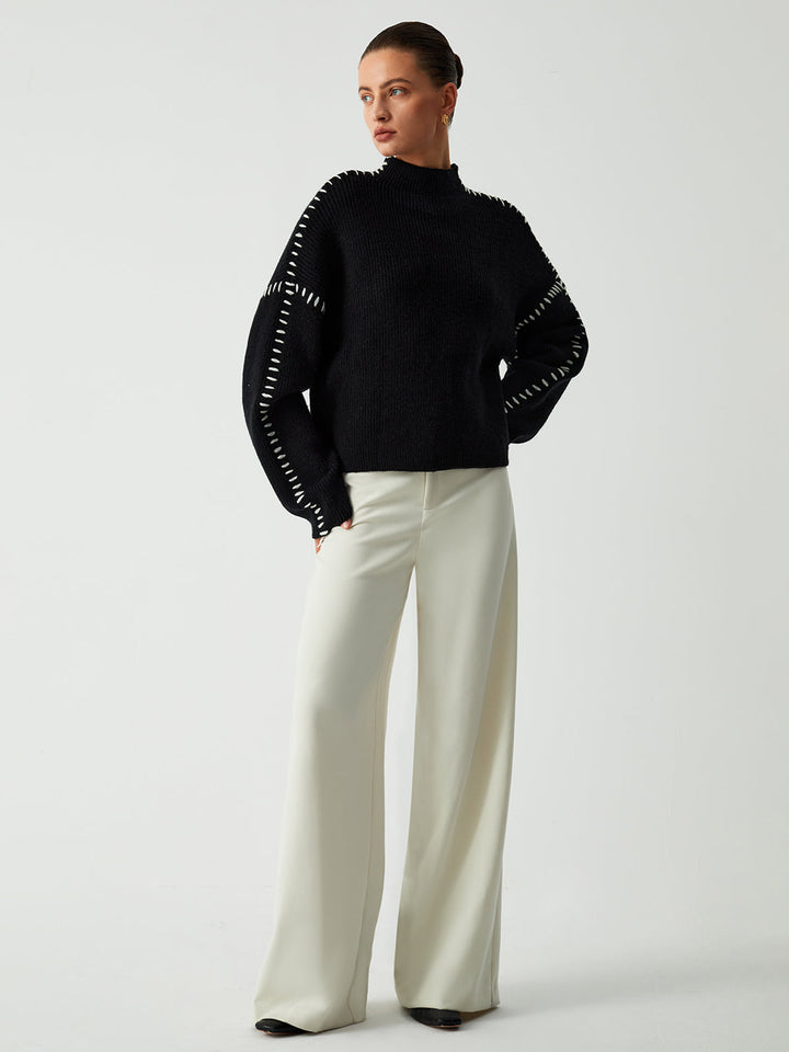 Carys | Maglione Relaxed con Collo Alto