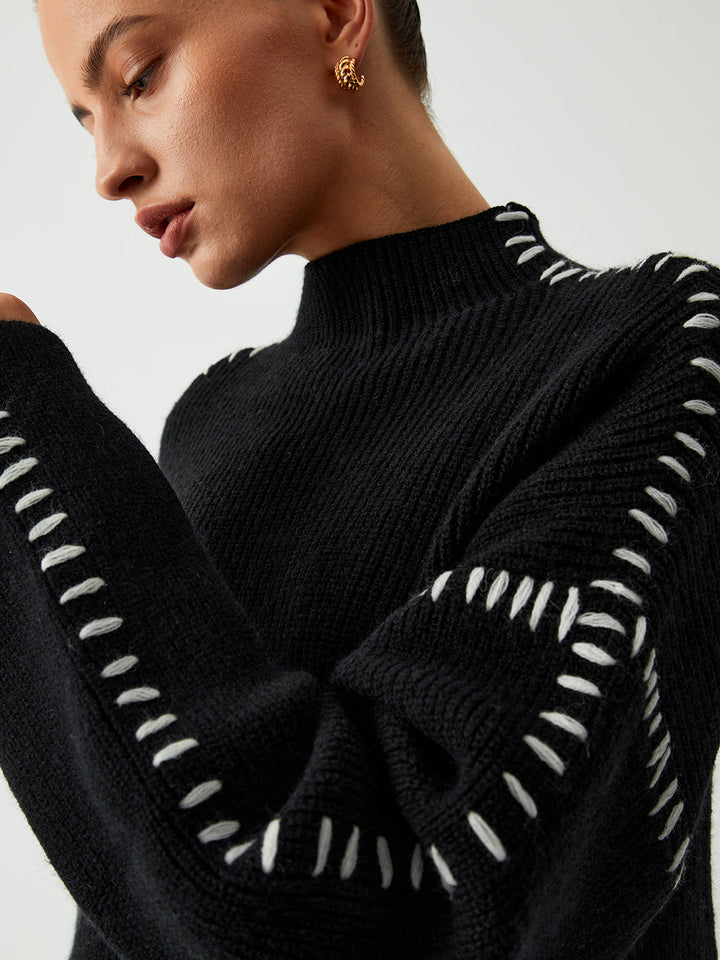 Carys | Maglione Relaxed con Collo Alto