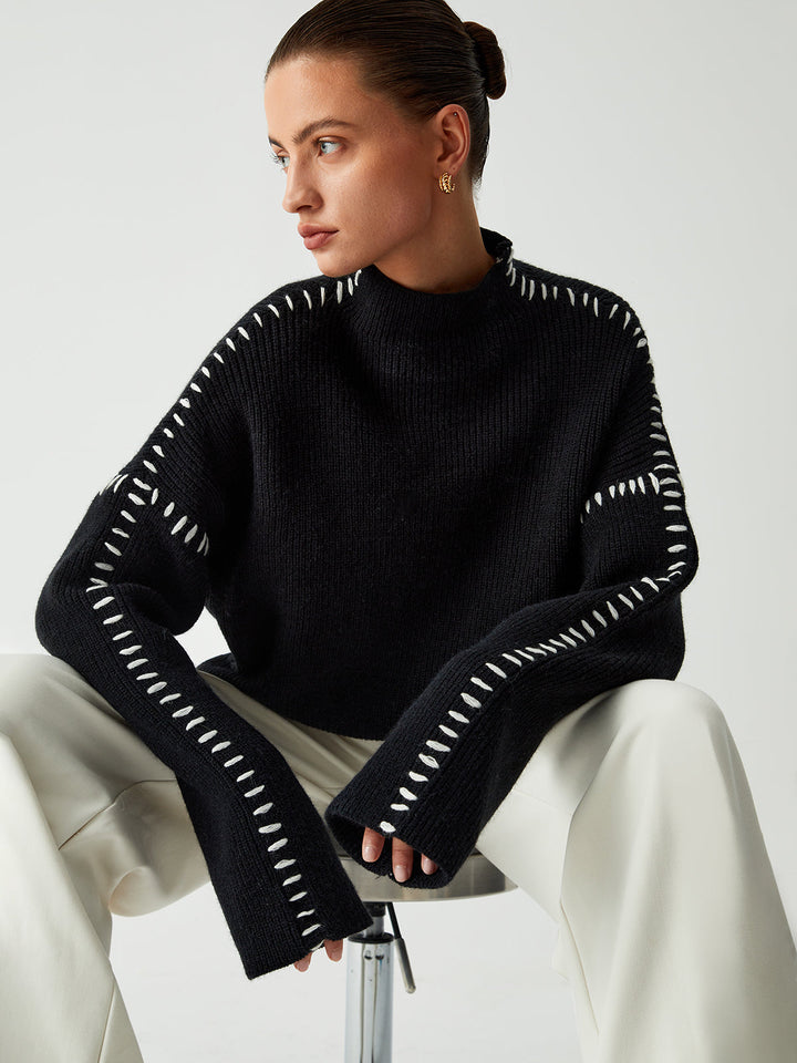 Carys | Maglione Relaxed con Collo Alto