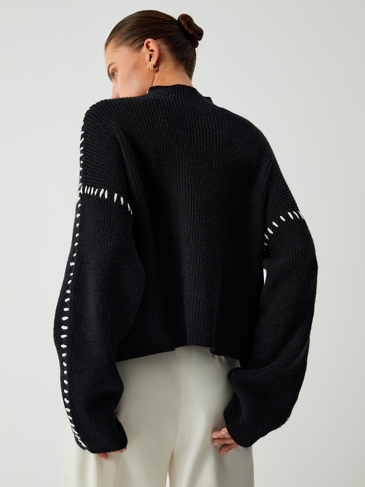 Carys | Maglione Relaxed con Collo Alto