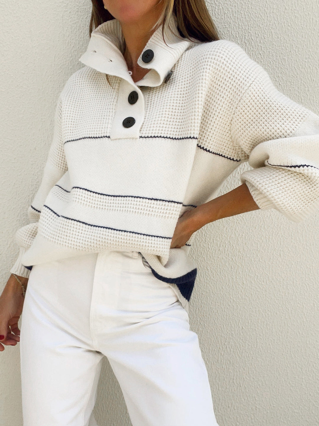 Tallulah | Maglione a Collo con Bottoni