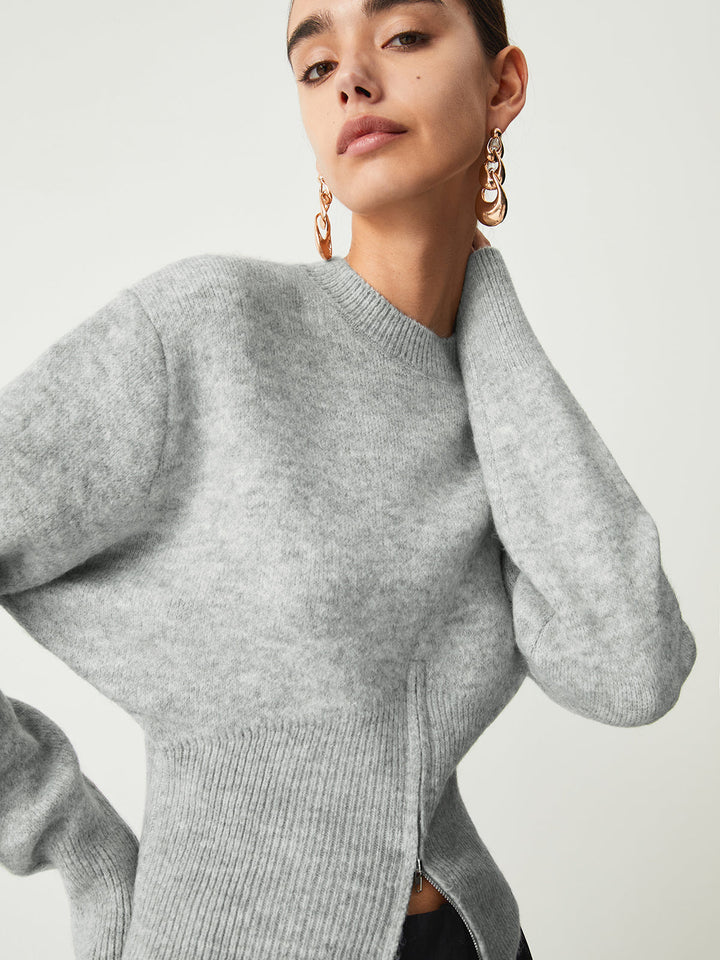 Rosalind | Maglione Morbido con Mezza Zip