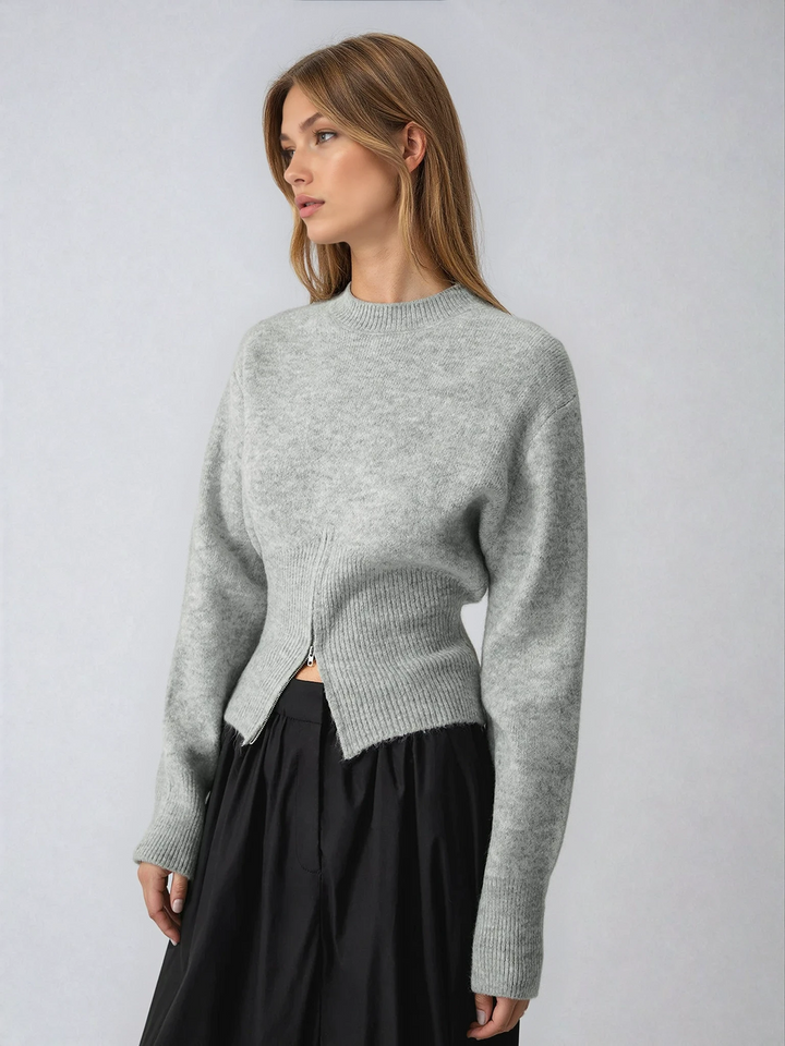 Rosalind | Maglione Morbido con Mezza Zip