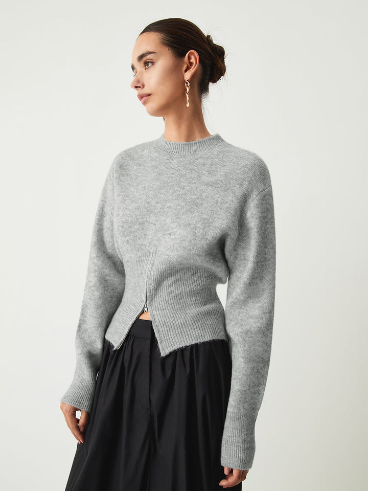 Rosalind | Maglione Morbido con Mezza Zip