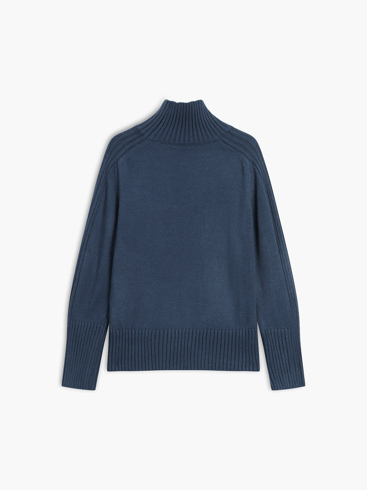 Fern | Maglione a Collo Alto a Coste