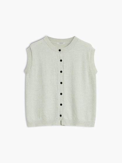 Gilet Casual con Bottoni