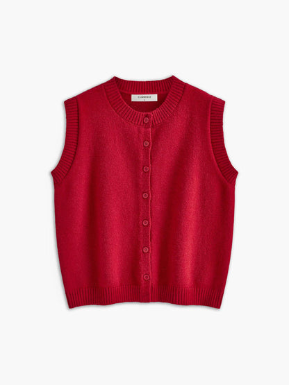 Gilet Casual con Bottoni