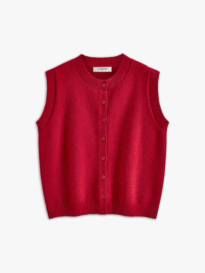 Gilet Casual con Bottoni