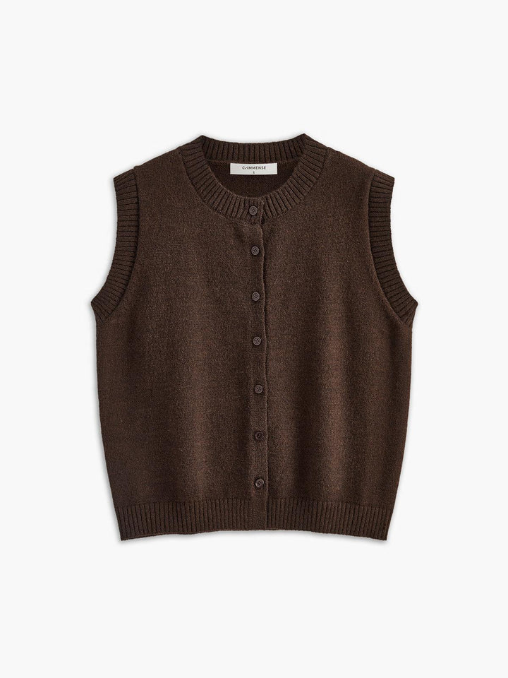Gilet Casual con Bottoni