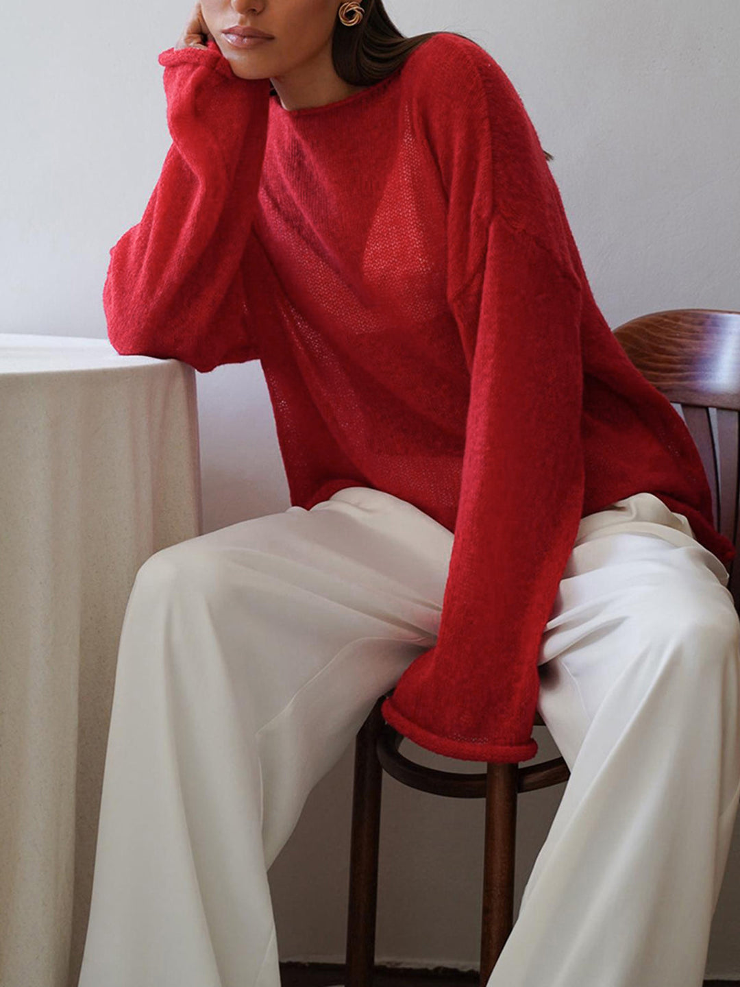 Elodie | Maglione Leggero con Scollatura a Barchetta