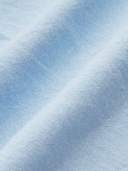 Set di pantaloni corti larghi a maniche lunghe in cotone e lino