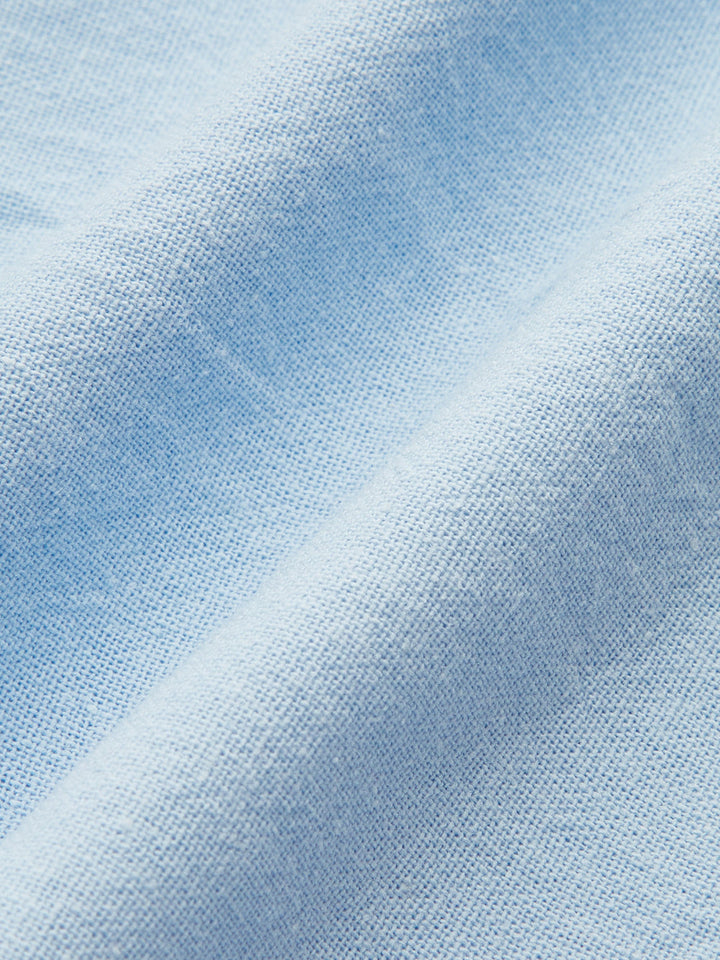 Set di pantaloni corti larghi a maniche lunghe in cotone e lino