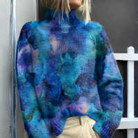 Celeste | Maglione Con Collo Alto Confortevole