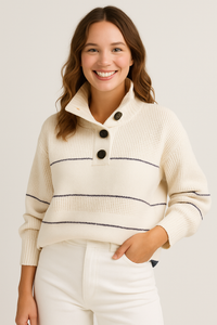 Tallulah | Maglione a Collo con Bottoni
