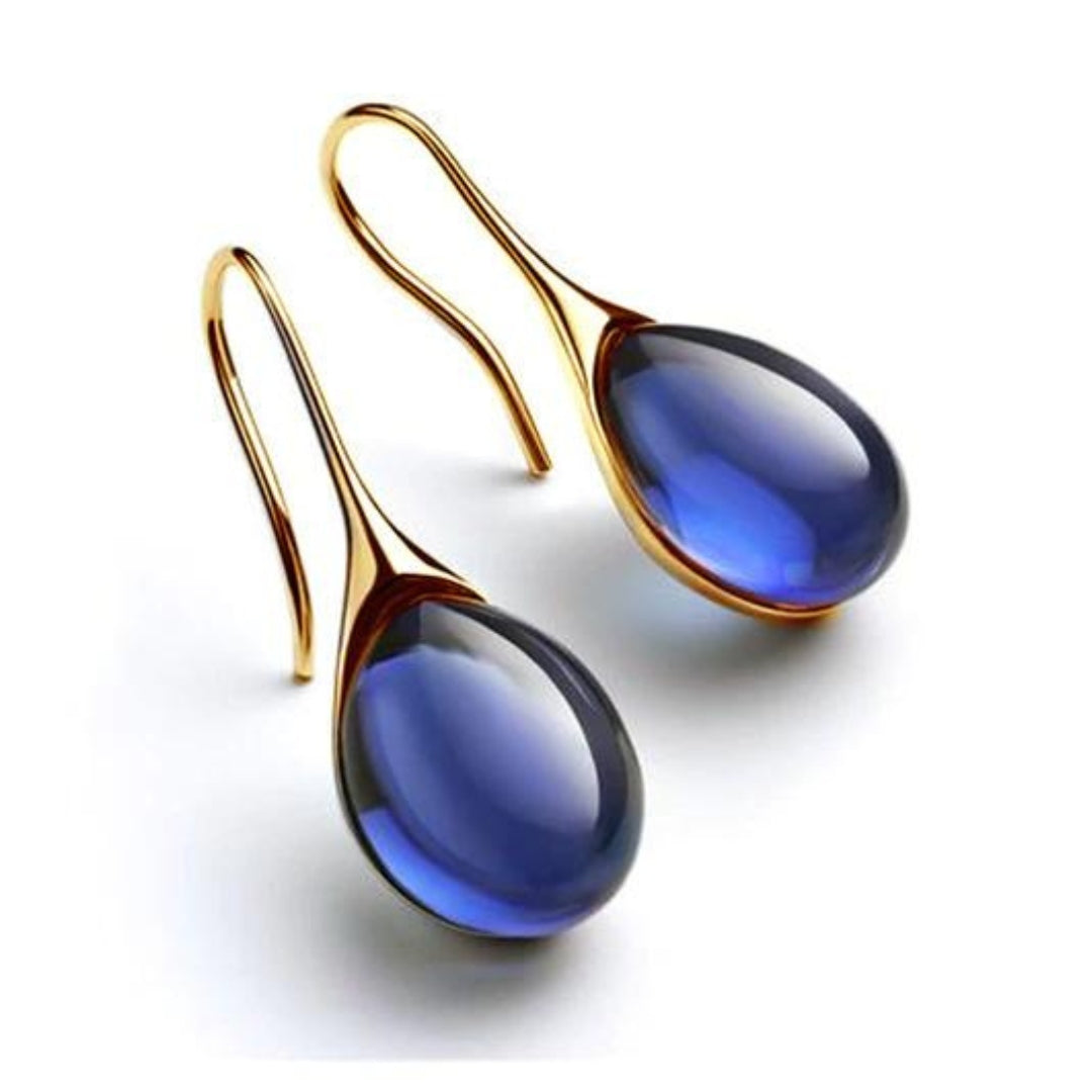 Orecchini pendenti chic con cristalli