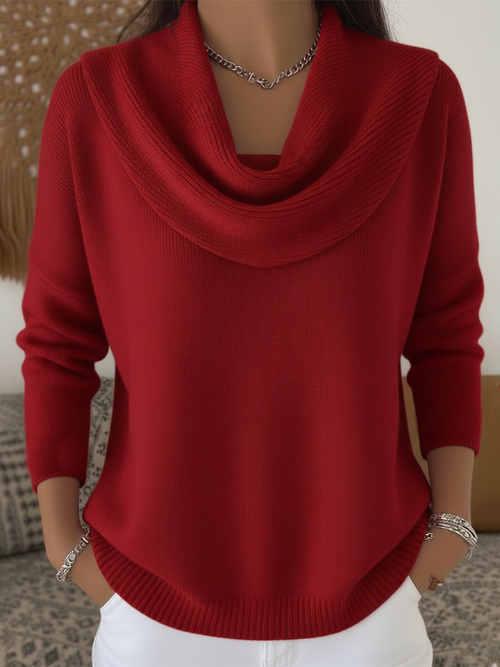Gwyneth | Pullover con Collo a Cowl Confortevole