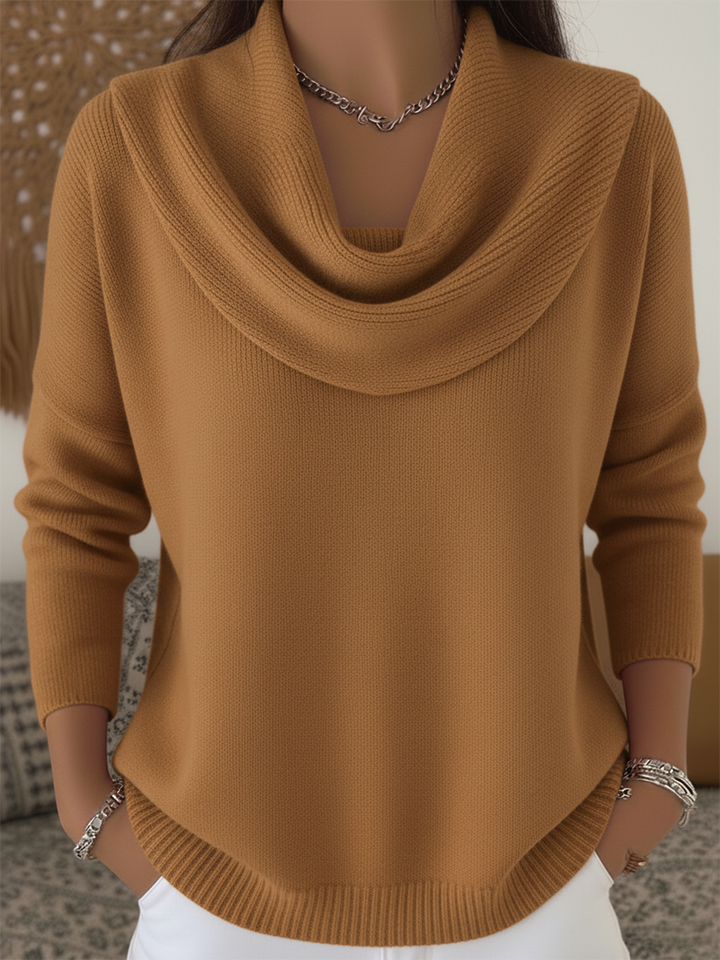 Gwyneth | Pullover con Collo a Cowl Confortevole
