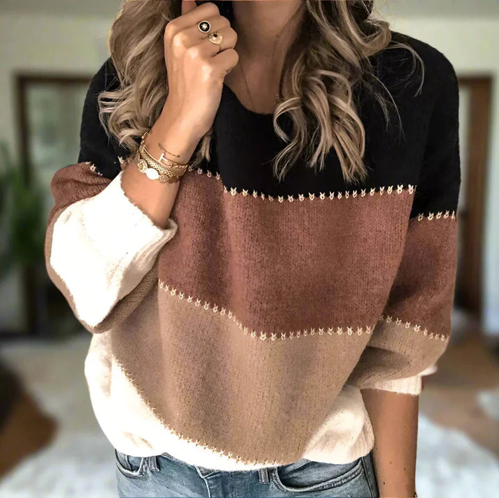 Maureen | Maglione a Righe Colorblock
