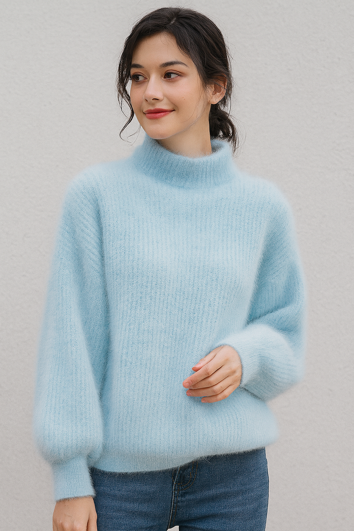 Saskia | Maglione Morbido con Collo Alto
