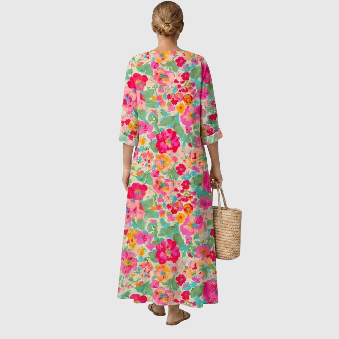 Rosa™ | Vestito Floreale Elegante