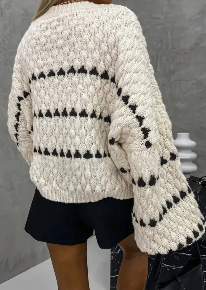 Faye | Maglione a Collo Girocollo Testurizzato