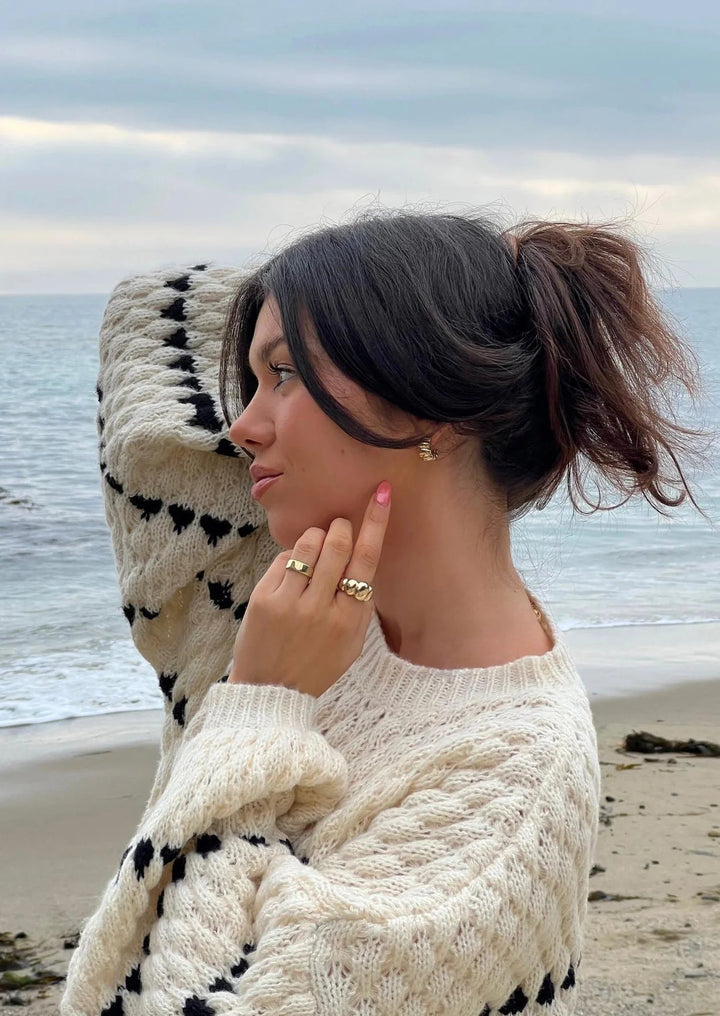 Faye | Maglione a Collo Girocollo Testurizzato