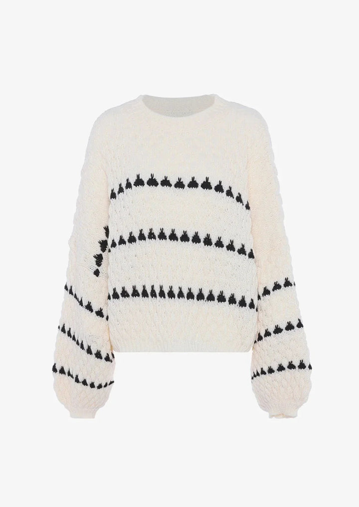 Faye | Maglione a Collo Girocollo Testurizzato