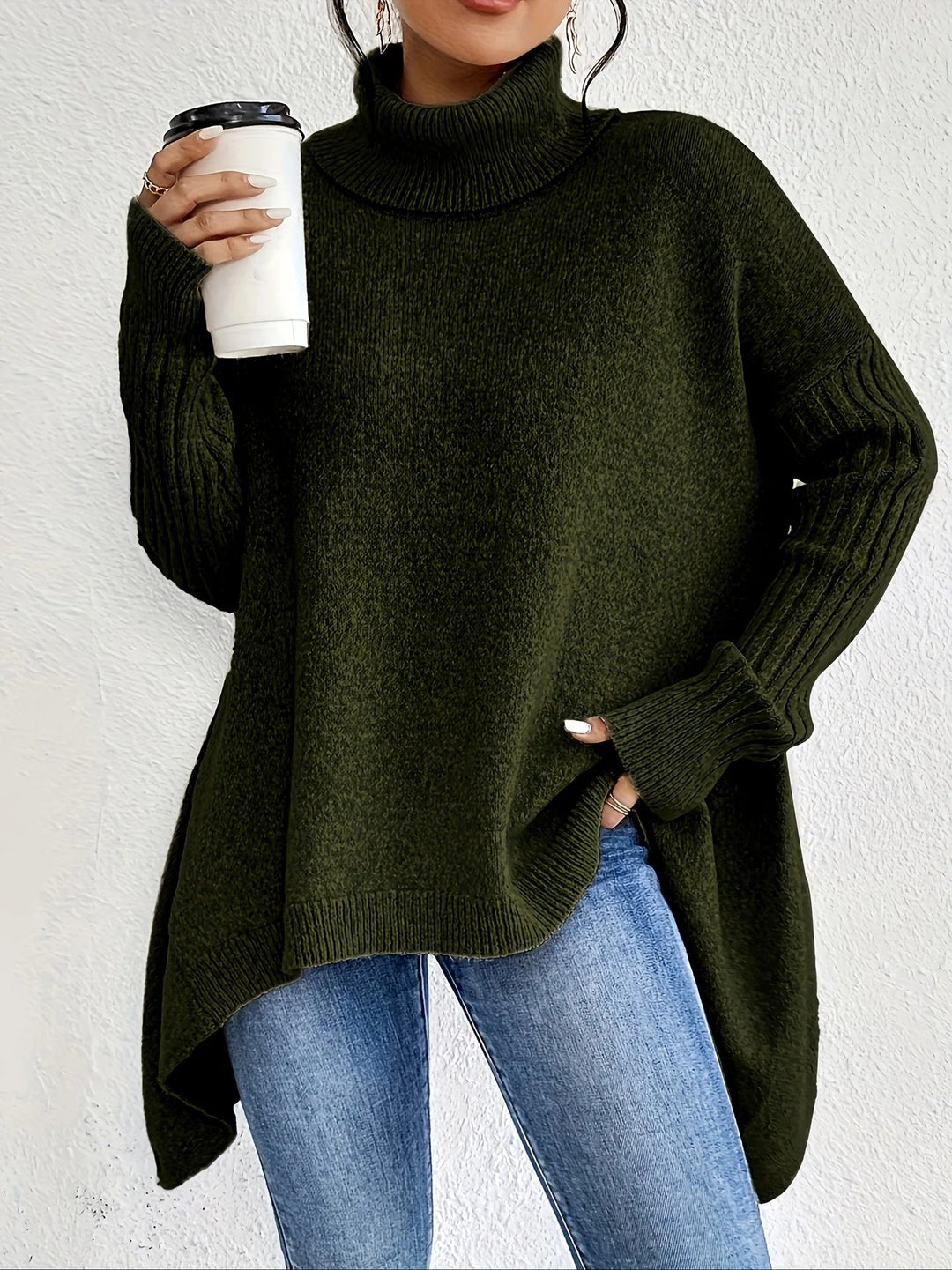 Rosaline | Maglione a Collo Alto Relaxed