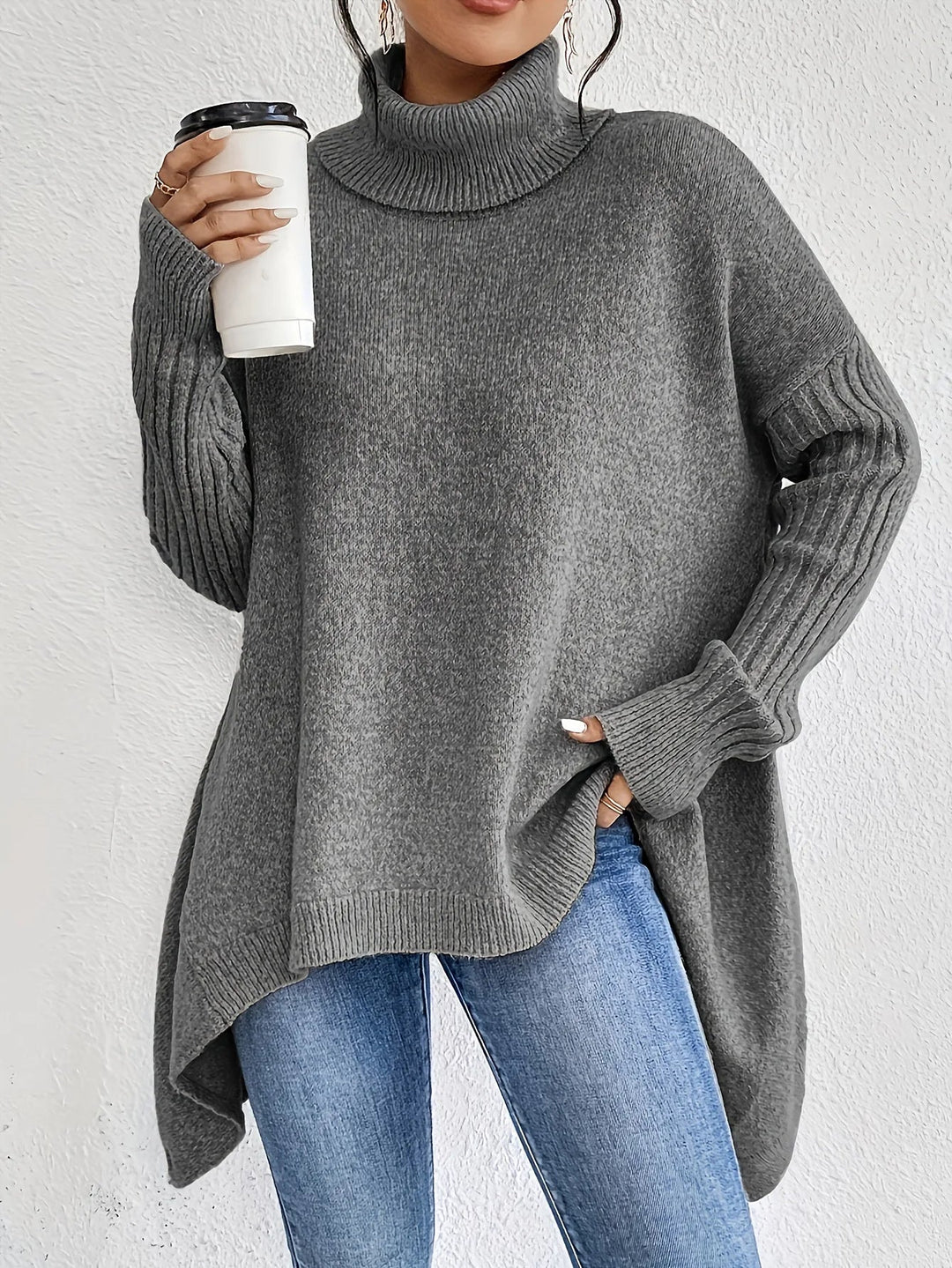 Rosaline | Maglione a Collo Alto Relaxed