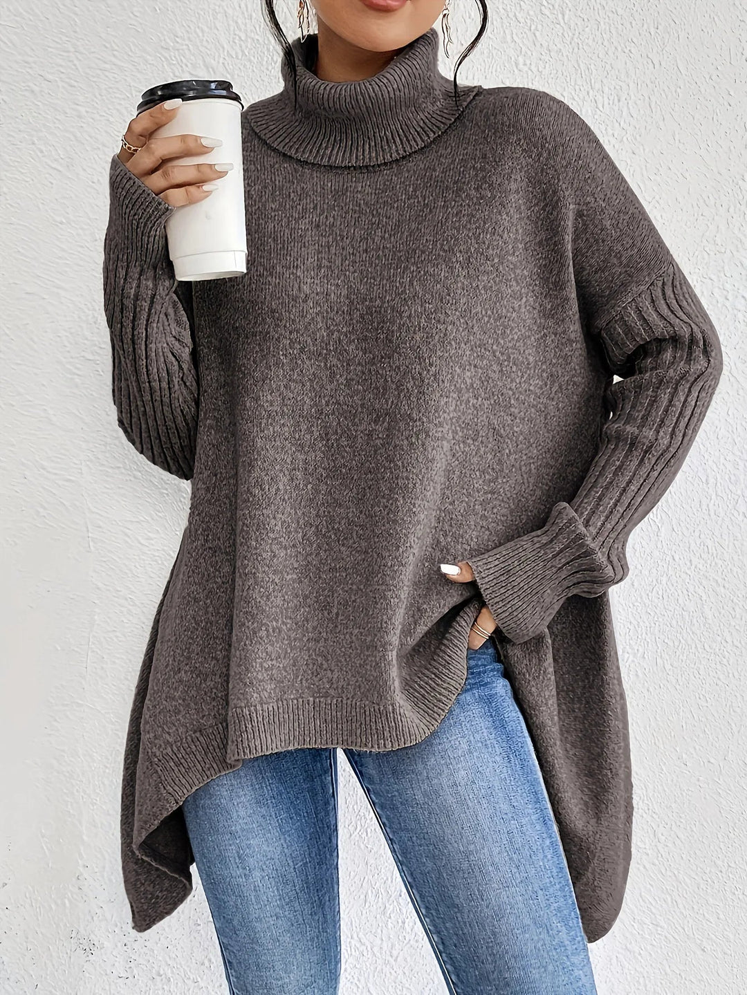 Rosaline | Maglione a Collo Alto Relaxed