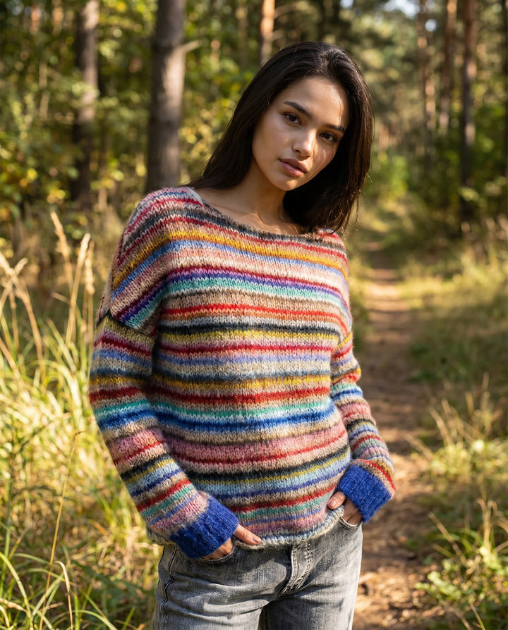 Elsa | Maglione Striato Confortevole