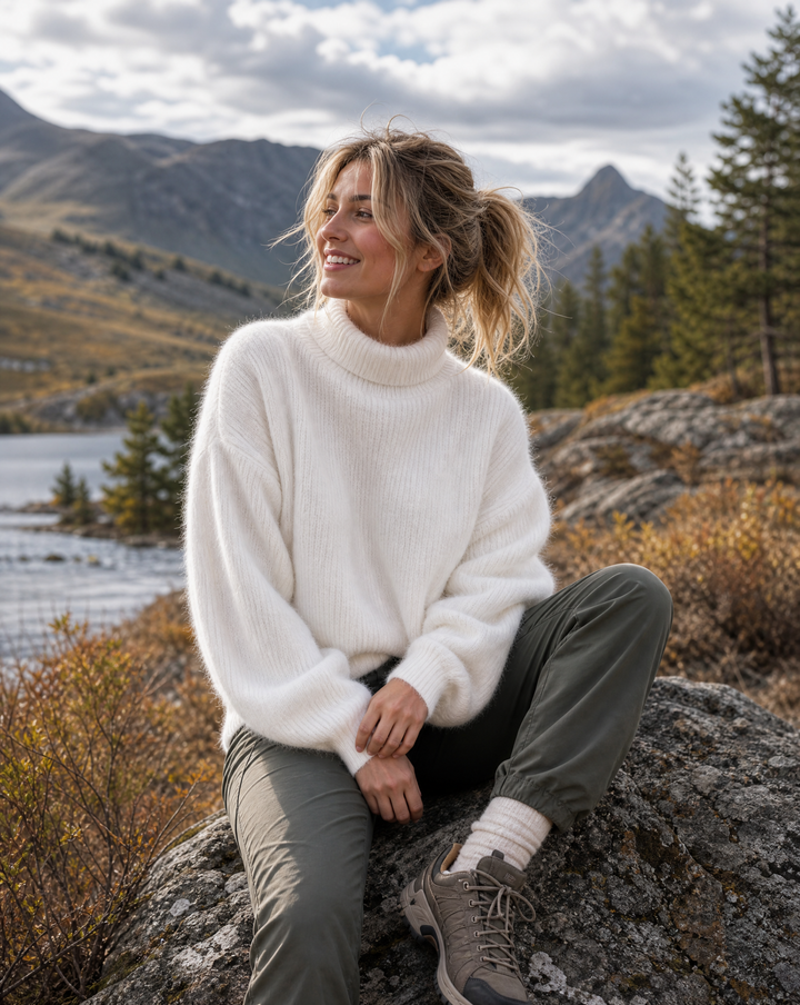 Saskia | Maglione Morbido con Collo Alto