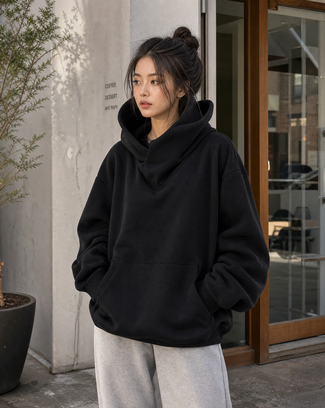 Fiona | Felpa Oversize con Cappuccio