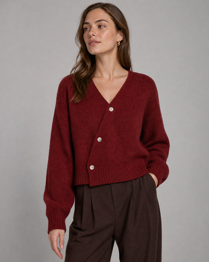 Estelle | Cardigan V-Neck con Bottoni Incrociati