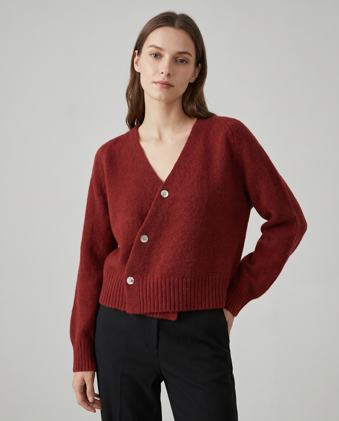Estelle | Cardigan V-Neck con Bottoni Incrociati