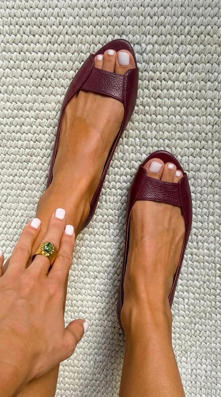 Ballerine Strutturate Metalliche